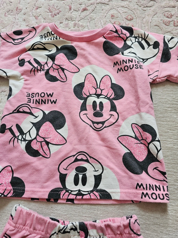 Pink Minnie Mouse Short Set 2