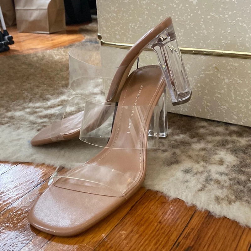 Zara clear heels Vinted