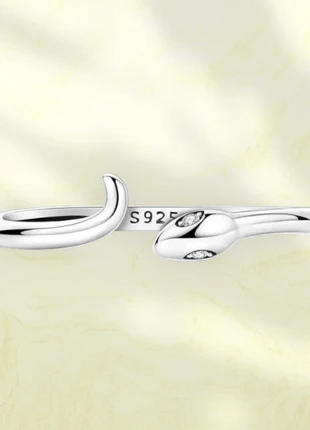 Bague ajustable argent 925 massif Van Lys - Serpent , acier inoxydable et zircons, marke: van lys, zustand: Neu, größe: Größenverstellbar, 19,90 €, 21,60 € inklusive Vinted-Käuferschutz