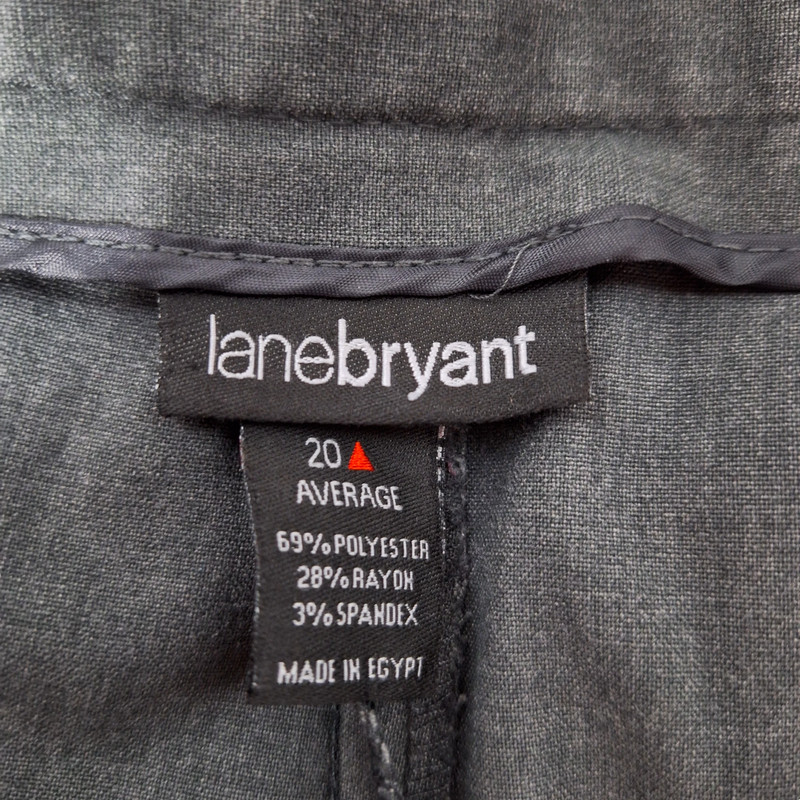 Lane Bryant Women's Dress Pants Boot Cut Size 20 Average Solid Gray Business 4