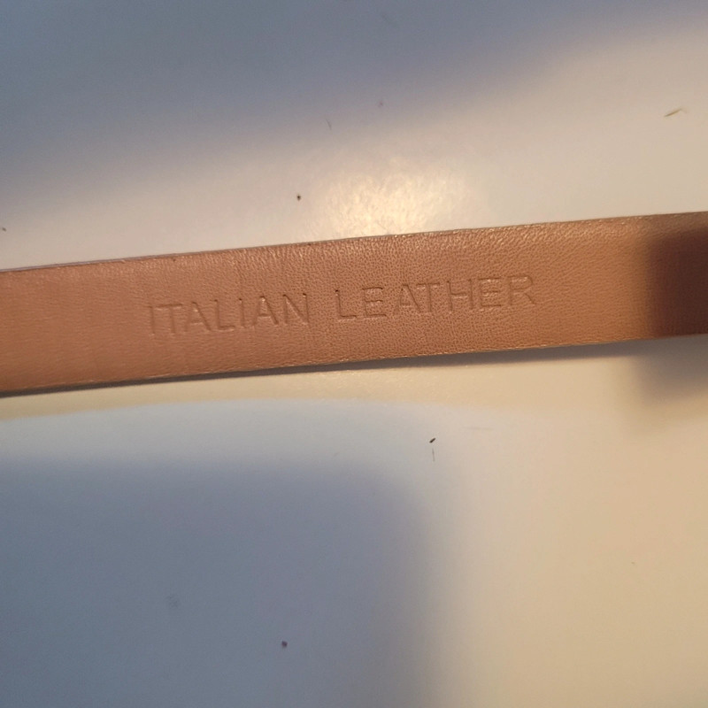 Pink genuine leather belt 5