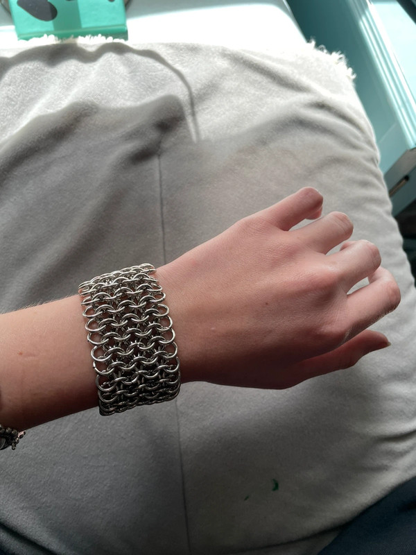 chunky chainmail bracelet 1