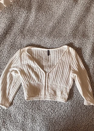 Blouse courte à manche 3/4, brand: H&M, condition: New without tags, size: S / 36 / 8, €3.00, €3.85 includes Buyer Protection