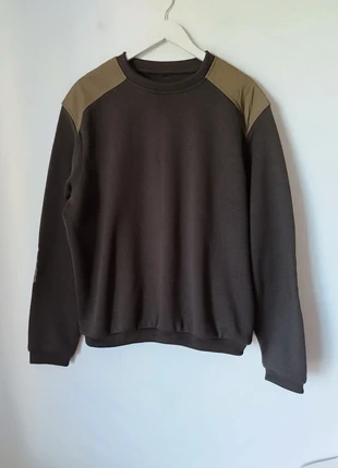 Camisola castanho verde caqui militar tropa caça malha 00s y2k vintage, marca: Vintage Dressing, estado: Muito bom, tamanho: XL, €8.00, €9.10 inclui Proteção do Comprador