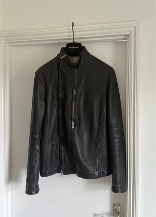 Obscur SS14 avant garde asymmetrical leather jacket, brand: Rick Owens, condition: Very good, size: XS, £400.00, £420.70 includes Buyer Protection