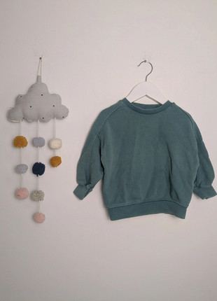 Baby & Kleinkinder Sweater | Uni, Oversized Fit | Zara | 80 | Dunkelgrün, brand: Zara, condizioni: Buone, taglia: 12-18 mesi / 80 cm, €3.00, €3.85 include la Protezione acquisti