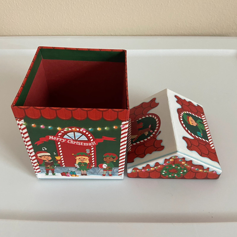 No Brand, Holiday Themed Boxes Elves Santa's Village Festive Christmas,  Set of 3