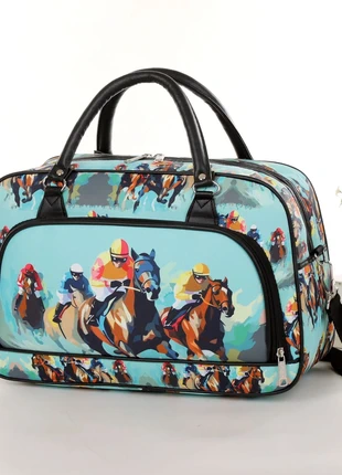 Horses Men Women Travel Holdall Luxury Weekender Bag Girls Boys Unisex Gym Bag Shoulder strap, brand: Unbranded, condition: New with tags, £9.99, £11.19 includes Buyer Protection