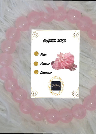 Bracelet en Quartz Rose, brand: Natural, condizioni: Ottime, €4.45, €5.37 include la Protezione acquisti Pro