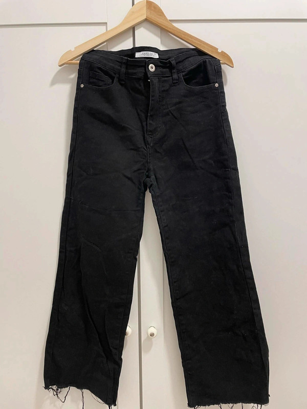 Black denim jeans 1