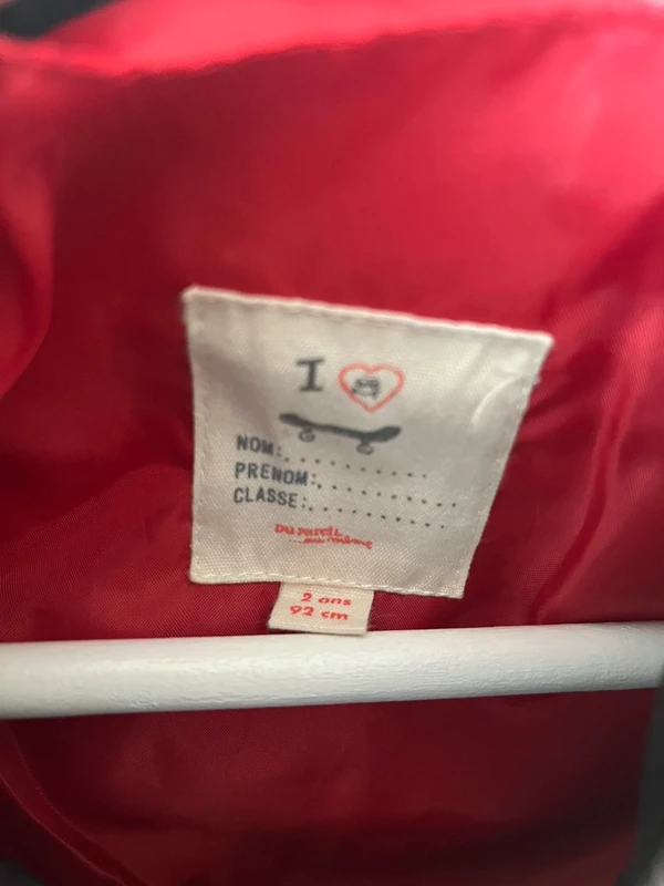 Veste matelassée noire DPAM garçon – 2 ans (92 cm) - photo numéro 4