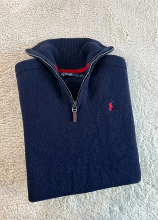 1/4 Zip / Demi zip / Pull camionneur Ralph Lauren - 100% laine - S homme, brand: Ralph Lauren, condizioni: Ottime, taglia: S, €52.00, €55.30 include la Protezione acquisti Pro