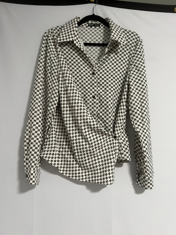 Checker button down shirt 1