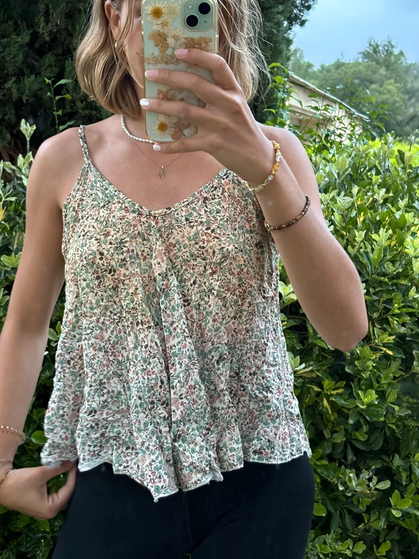 Top à fleur vintage 2