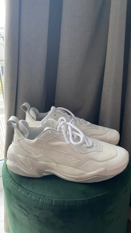 Puma thunder leather best sale white