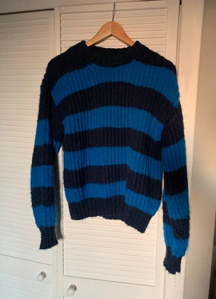 Blue Chunky Stripe Knitted Jumper, brand: George, condition: Very good, size: S / UK 8-10, £4.99, £5.94 includes Buyer Protection