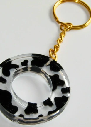 Cow Print Resin Letter O Keyring – Bold & Stylish Accessory, marque: Handmade, état: Neuf avec étiquette, 1,50 €, 2,28 € Protection acheteurs incluse