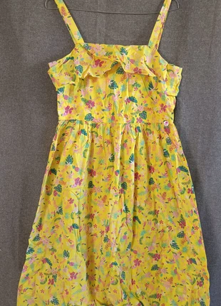Robe Femme - Fleurie jaune - Taille S - Sergent Major, merk: Sergent Major, staat: Heel goed, maat: S / 36 / 8, € 6,00, € 7,00 inclusief Kopersbescherming
