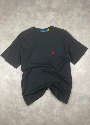 T-shirt Ralph Lauren | Noir | Taille M | Logo brodé rouge, marque: Ralph Lauren, état: Très bon état, taille: M, 24,90 €, 26,85 € Protection acheteurs incluse