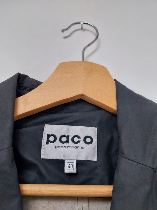 Blazer noir en coton Paco Rabanne 40 - photo numéro 3