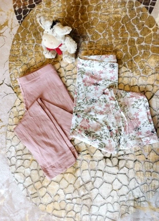 Lot 2 leggings rose et fleuri Lupilu taille 4-6ans 💠💠, marca: Lupilu, estado: Bom, tamanho: 5 anos / 110 cm, €1.70, €2.49 inclui Proteção do Comprador Pro