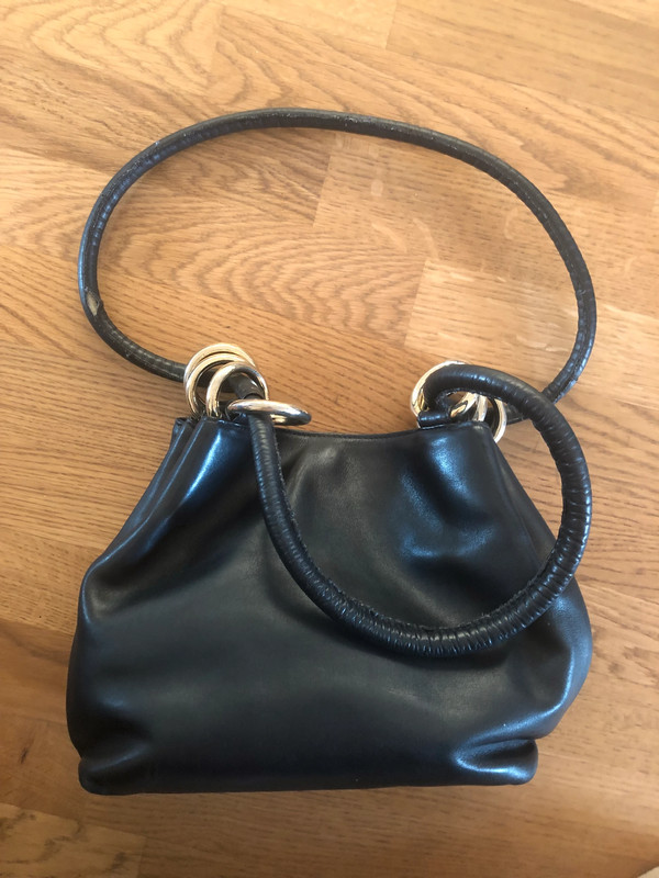 Bally schwarze Handtasche aus Leder 80er Vintage - Vinted