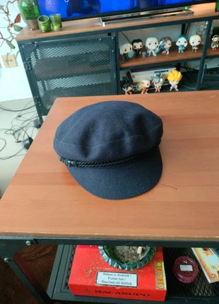 Vintage navy sailor hat, merk: Vintage Dressing, staat: Heel goed, maat: L, € 15,00, € 16,45 inclusief Kopersbescherming