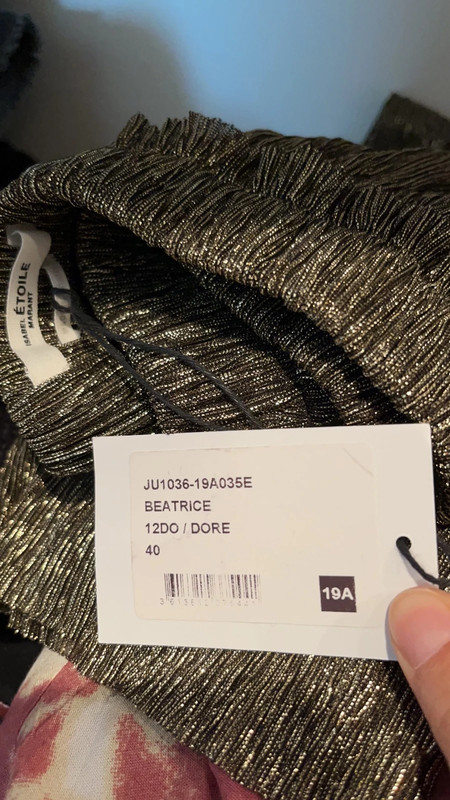 Jupe midi dor e toile Isabel Marant Vinted