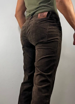 Pantalon en Velours Côtelé Marron Ralph Lauren – Coupe Vintage Classique, brand: Ralph Lauren, condizioni: Ottime, taglia: IT 42 | W32, €25.00, €26.95 include la Protezione acquisti