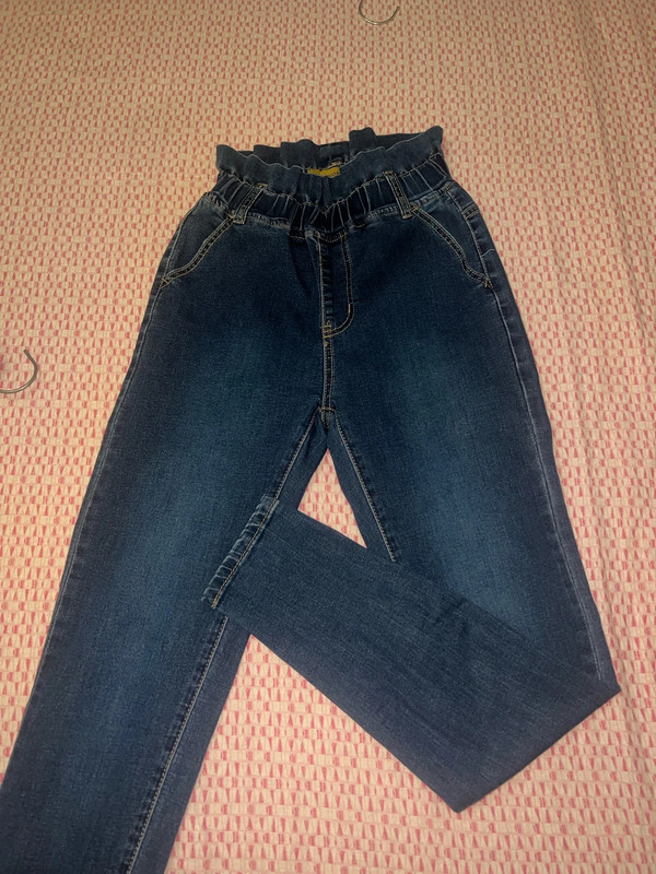jeans skinny con arricciatura in vita Vinted