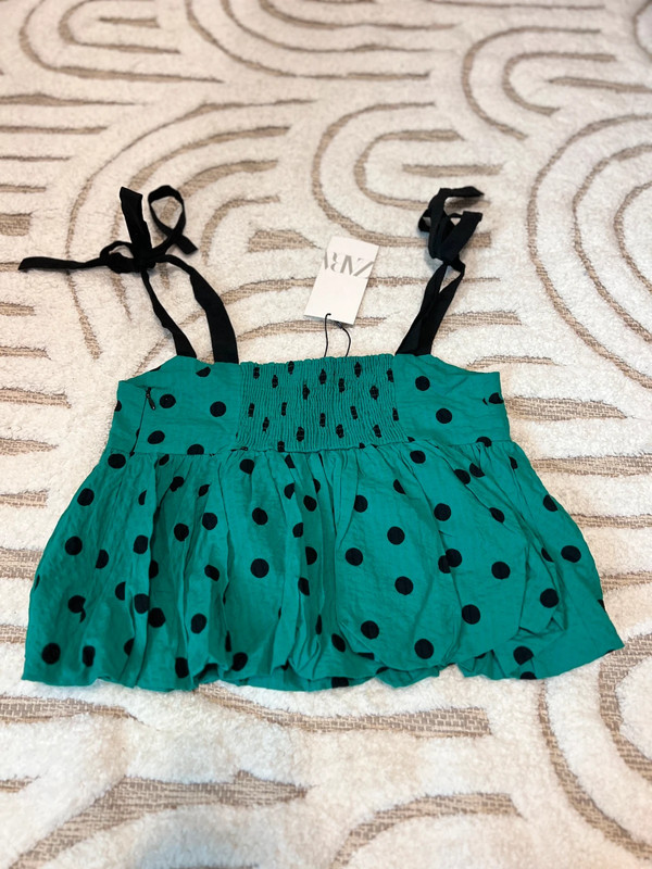 Green puff Zara top 3