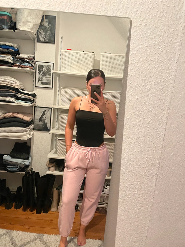 Pinke Jogginghose