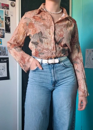 Chemisier bluzka fleurie légère, rétro vintage, marke: Inconnu, zustand: Sehr gut, größe: S / 36 / 8, 5,00 €, 5,95 € inklusive Vinted-Käuferschutz