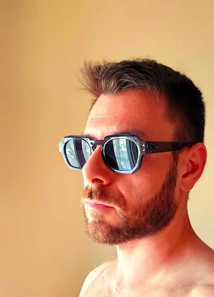 😎Occhiali da sole grigi con montatura spessa – Look urban chic Minimal, estado: Nuevo sin etiquetas, 14,90 €, 16,35 € Protección al comprador incluida