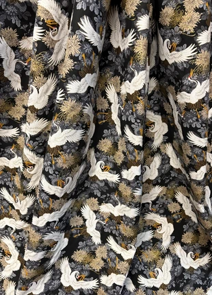 quality japanese cotton crane birds size 10cm printed fabric 2 metre 58 inches wide, condition: New without tags, size: Other, £30.00, £32.20 includes Buyer Protection