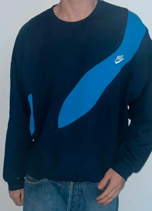 Sweat Nike vintage original bleu et noir taille/XL | Crewneck, marque: Nike, état: Très bon état, taille: XL, 34,00 €, 36,40 € Protection acheteurs incluse