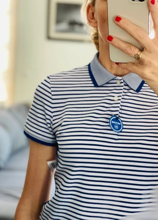 Ralph Lauren new striped polo shirt | breathable knit | size S | new with tags, merk: Ralph Lauren, staat: Nieuw met prijskaartje, maat: S / 36 / 8, € 49,00, € 52,15 inclusief Kopersbescherming