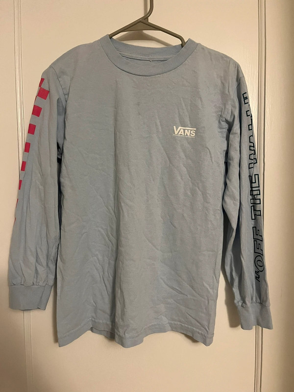 Light Blue Vans Long Sleeve 1