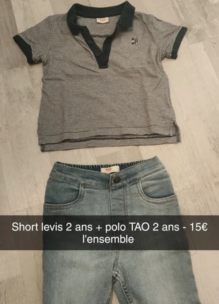Ensemble jeans levis + polo TAO , marque: Levi's, état: Très bon état, taille: 24-36 mois / 92 cm, 10,00 €, 11,20 € Protection acheteurs incluse