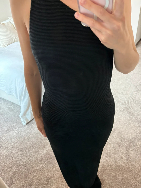 Black midi dress 2