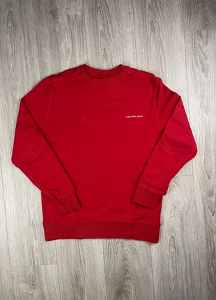 Calvin Klein Jeans Sweat Crewneck Rouge S S21, marque: Calvin Klein, état: Bon état, taille: S, 9,00 €, 10,15 € Protection acheteurs incluse