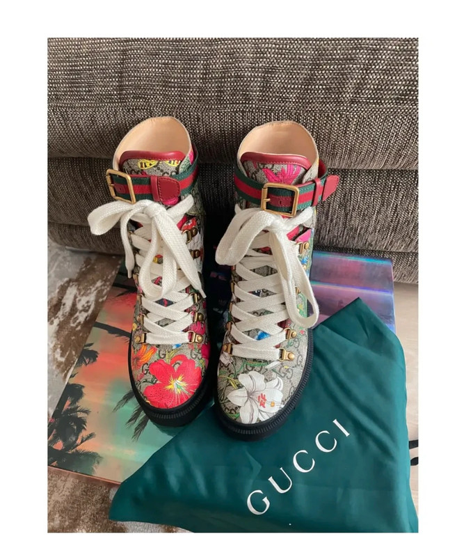 Gucci Floral Boots