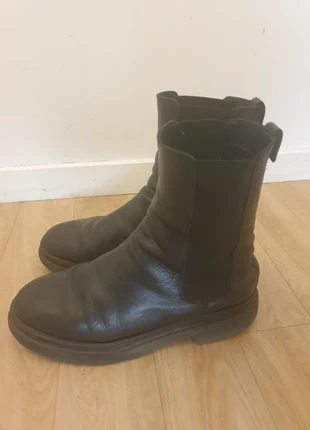 Bottines en cuir, marque: CUIR, état: Satisfaisant, taille: 41, 5,99 €, 6,99 € Protection acheteurs incluse