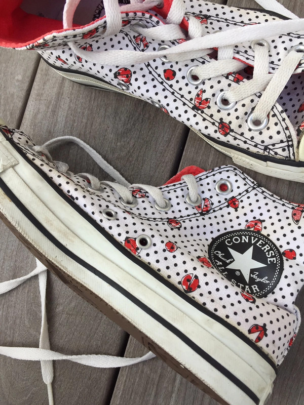 Converses motif coccinelles