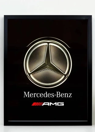 Poster/affiche Mercedes vendu avec cadre au format A4, marque: Mercedes-Benz, état: Très bon état, 19,99 €, 21,69 € Protection acheteurs incluse
