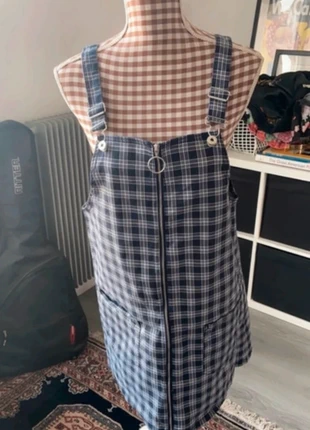 Robe bleu à carreaux blancs, brand: H&M, condition: Very good, size: L / 40 / 12, €10.00, €11.20 includes Buyer Protection