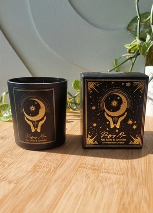 Manifestatiekaars Purifying Moon Palo Santo & Lavendel, marca: PureWorks Perfumery, estado: Novo com etiquetas, €6.96, €8.01 inclui Proteção do Comprador Pro