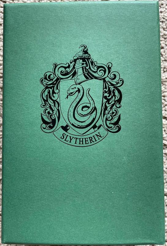 4.25”-wide, 6.5”-long, 1.5”-tall Harry Potter Slytherin Gift Box 1