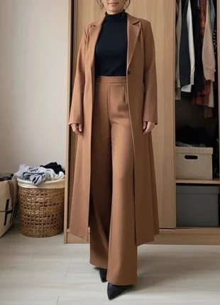 Ensemble pantalon et manteau long camel – Taille S, brand: Averline, condition: Very good, size: S / 36 / 8, €44.90, €47.85 includes Buyer Protection