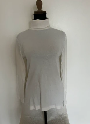 Pull col roulé blanc taille m, merk: Parisienne, staat: Nieuw met prijskaartje, maat: M / 38 / 10, € 13,00, € 14,35 inclusief Kopersbescherming